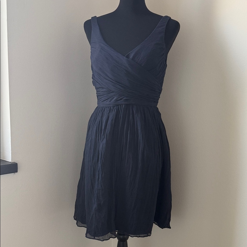 J. Crew Navy Sleeveless Mini Dress
